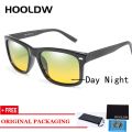 HOOLDW Polarized Photochromic Sunglasses Men Night Vision Glasses Day Night Driving Goggle Anti-glare Sunglasses Eyewear UV400.
