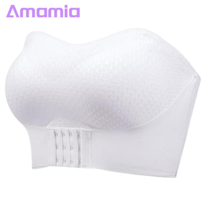 Women Underwear Wireless Push Up Bandeau Bra Anti-slip Front Closure Solid Color Perfect Underwear for Women Women Tube Top Bra
