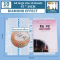 Book Cover - Anti-Scratch Transparent Diamond Matte Plastic Book Cover – Self-Adhesive Clear Protective Wrapper for Durable, Scratch-Resistant Protection. 