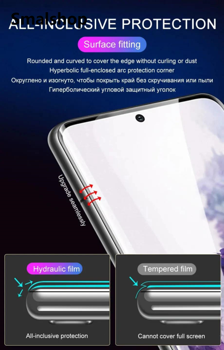 Smalshop%20Samsung%20Galaxy%20S25%20S24%20S23%20S22%20S21%20Ultra%20Plus%20+%20S25Edge%20S25FE%20S24FE%20S23FE%20S21FE%20S20FE%205G%20Hydrogel%20Film%20Clear%20Screen%20Protector%20Full%20Coverage%20Anti-Scratch%20High%20Sensitivity%20Soft%20Protective%20Film%20-%20Image%204