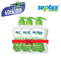 Septex Everyday Antiseptic Handwash 200ml 3pcs COMBO pack.
