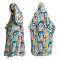 Blanket clothing, hooded cartoon pamas, warm pullover, lazy TV blanket, thickened oversize hoodie. 