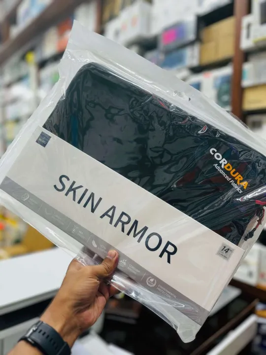 WIWU%20Skin%20Armor%20Laptop%20Sleeve%20MacBook%20Shockproof%20Bag%20with%20Cordura%20Fabric-14%20inch%20-%20Image%204