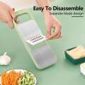 Portable 5 In 1 Mandoline Slicer Kitchen Chopper Multipurpose Vegetable Cutter Slicer.