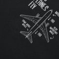 Novelty How Planes Fly Engineer ot Airplane T-Shirt Mens Short Sleeves Oversized Hop Printed T Shirts Top Tees.