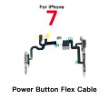 Power Flex With LED Flash Light Replacement For iPhone 7 8 Plus X XR XS 11 Pro Max Mute Volume Switch Flex Cable. 