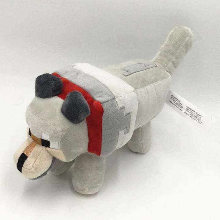 Minecraft Wolf Stuffed Plush Toys Doll Iron Golem Zombie Enderman Ocelot Pig Ender Dragon Model Kid Game Fans Birthday Gift Toy