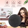 Polygonum Multiflorum Anti-mite Oil Control Hair Soap Deep Cleaning White Hair Turns Black Thicker Dandruff Removal Repair Moisturize Damaged Hair Handmade Soap. 