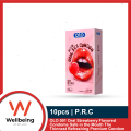 OLO 001 Oral Strawberry Flavored Condoms Safe in the Mouth The Thinnest Refreshing Premium Condom 10 Pcs. 