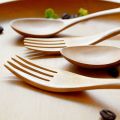 Handmade 2PCS Kitchen Supplies Rice Utensil Soups Dinnerware Sets Spoon Tableware Fork.