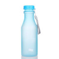 Crystal Water Bottle Transparent Frosted Leak-proof Plastic kettle 550mL Portable Water Bottle for Travel Yoga Running Camping.