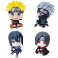 9cm Naruto Anime Figure Uzumaki Naruto Kakashi Uchiha Sasuke Itachi Cute Toys Q Figurals Action Figurine Model.