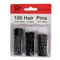 100 Pcs White Bobby Pins for Girls - Hair Clips for All Styles.