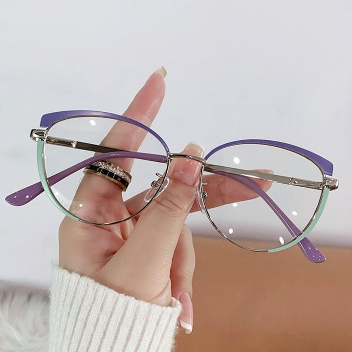 Eye Protection Anti-Blue Light Glasses Classic Metal Blue Ray Blocking Frame Eyewear Ultralight Computer Goggles Men Women
