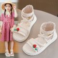 Kids roman shoes girls sandals summer 2023 new fashion princess shoes middle big kids little girls school shoes.