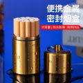05/10/20 Pcs Mini Portable Cigarate Case with Keychain Capsule Waterproof Metal Cigaretes Cigar Box for Gift. 