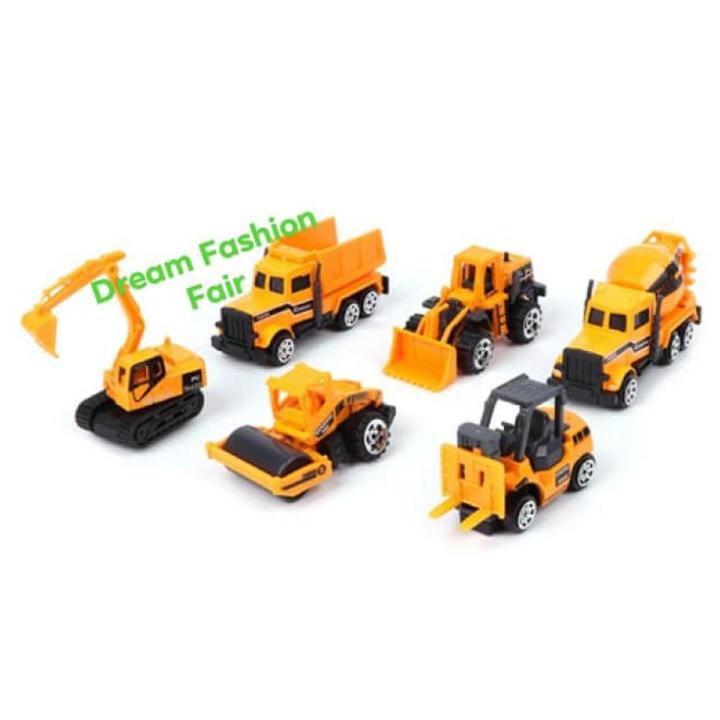 6 Pcs Toy set, Toy car set, construction toy set