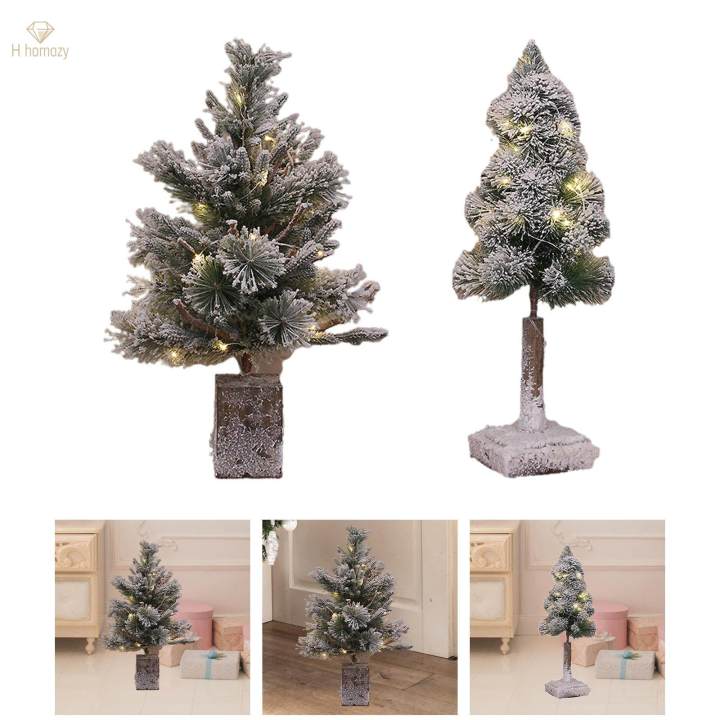 Artificial%20Christmas%20Tree%20with%20Lights%20Wooden%20Base%20for%20Bedroom%20Porch%20Garden%20450mmx450mmx680mm%20-%20Image%206