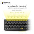 Micropack USB Keyboard K-206  Low Cap Black Multimedia Hot Keys. 