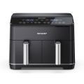 Sharp 8 Liter KF-DF80RT-K3 Double Basket Air Fryer.