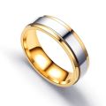 Ramos Stainless steel Wedding Ring Simple Design Couple Alliance Ring 4mm 6mm Width Band Ring for Women and Men.