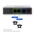 VoIP Gateway Internet Phone 2 Ports Adapter SIP RJ45 Cable For Linksys PAP2T. 