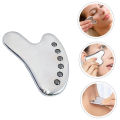 【KuaKe Mall】（NEW）Stainless Steel Guasha Massager Magnetic Stone Gua Sha Board For Lift Tightening. 