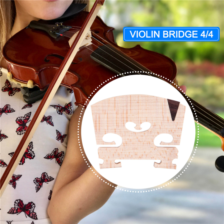 Violin%20Bridge%204/4:%20Finer%20Grade%20Solid%20Maple%20Violin%20Bridge,%20Pre-Cut%20&%20Pre-Fitted%20to%20Fit%20Most%204/4%20Violins%20-%20Image%204