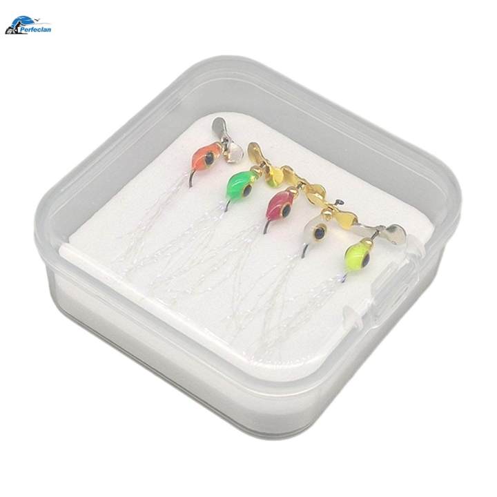 5x Fly Fishing Lures Lures Swimbaits Portable Bass Lures Fishhook for Crappie Saltwater