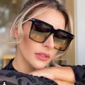 【beauty code store】Oversize Sunglasses Women 2020 Vintage Brand Big Frame Sun Black Gradient Female Glasses Oculos UV400. 