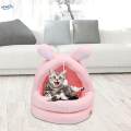 Lovely Cat Nest Comfortable Universal Cat Bed House for Cats and Small Dogs S Pink. 