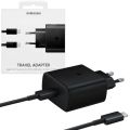 Samsung 45W Super Fast Charger Double Type-C Cable For Galaxy Note 10 Plus Note 10+ 5G USB C Fast Charging Wall Charger.