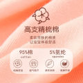 MiiOW Children's Boxer Briefs Cotton Girls' Underpants Middle and Big Children Boxer Shorts Little Girls' Student Safety Pants. 
