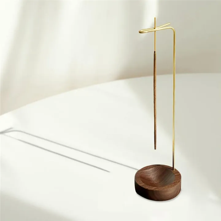 Wooden%20Incense%20Holder%20Upside%20Down%20Incense%20Holder%20with%20Brass%20Stand%20Incense%20Tray%20Ash%20Catcher%20for%20Tea%20Room%20Decoration%20Easy%20Install%20-%20Image%202