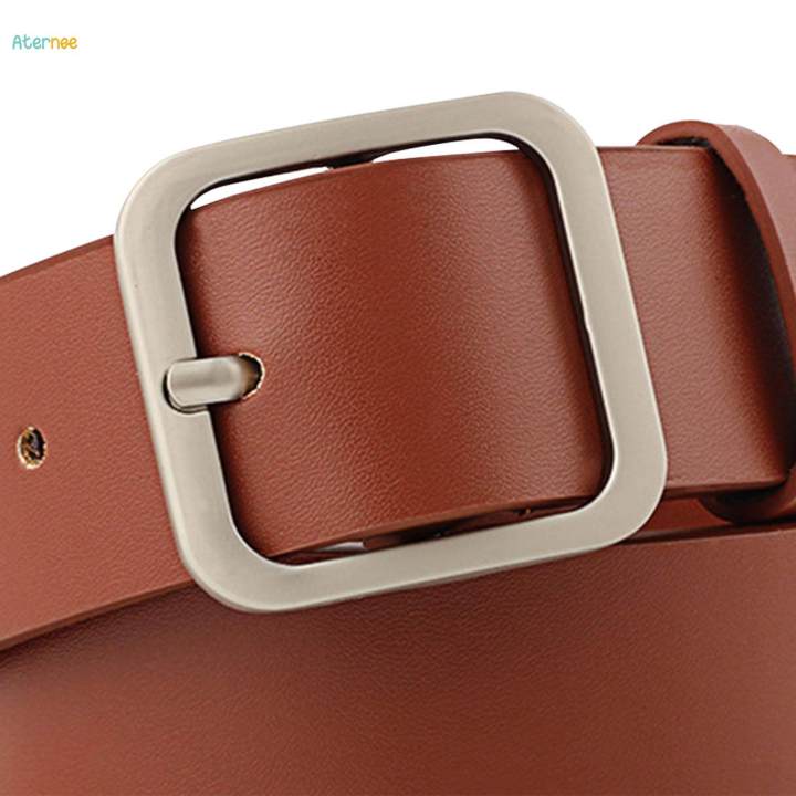 Women's%20PU%20Leather%20Belt%20Adjustable%20Female%20Waistband%20for%20Skirt%20Trousers%20Pants%20100cm%20Camel%20Buckle%20-%20Image%206