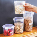 Food-grade Sealed Jars Large Capacity Transparent Plastic Sorting Grain Cans Pot Kitchen Refrigerator Preservation Storage Box. 