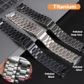 Titanium Stainless Steel Strap for Samsung Galaxy Watch 6 Classic 43 47mm 40/44mm Band for Galaxy Watch 6 5 4 No Gaps Wristband.
