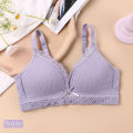 Women bra No Wire Underwear Women French Triangle Cup Lace bra 1/4 CUP BC CUP. 