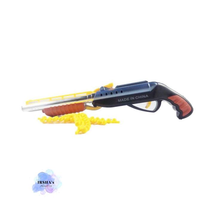 Double Barreled Shotgan Toy for Kids - Gun - Gun Metal Real - Toy Gun