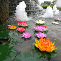 PRODUCTEI 10/18cm Artificial Lotus Plant DIY Water Lily Simulation Floating Lotus Garden Pond Fish Tank Decoration Artificial Flowers. 