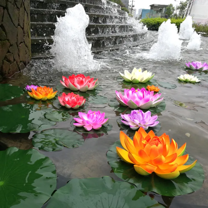 PRODUCTEI%2010/18cm%20Artificial%20Lotus%20Plant%20DIY%20Water%20Lily%20Simulation%20Floating%20Lotus%20Garden%20Pond%20Fish%20Tank%20Decoration%20Artificial%20Flowers%20-%20Image%203
