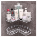 Bathroom Shelf, Set of 1, Adhesive Metal Wall Mounted Storage Organized Rack for Shower Caddy,Triangle Basket No Drilling, Design for Bathroom Bedroom Living Room and Kitchen. 
