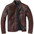 Real Cow Leather Jacket Men Motorcycle Jackets Genuine Cowhide Leather Vintage Men's Leather Coat Biker Clothing. 