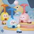 Inertia Balloon Car, with Manual Balloon Power Pump Science Toys with 6 Balloons Astronaut Figure for Kids Gift.