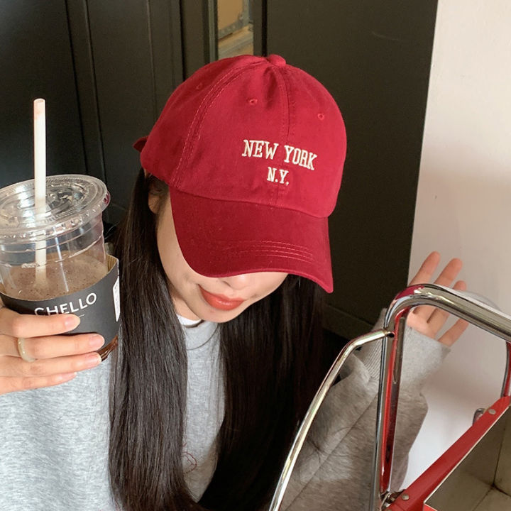 High%20version%20of%20Korea%20red%20tide%20brand%20embroidery%20soft%20top%20baseball%20cap%20net%20red%20street%20shot%20show%20face%20small%20cap%20female%20spring%20Korean%20version%20-%20Image%202
