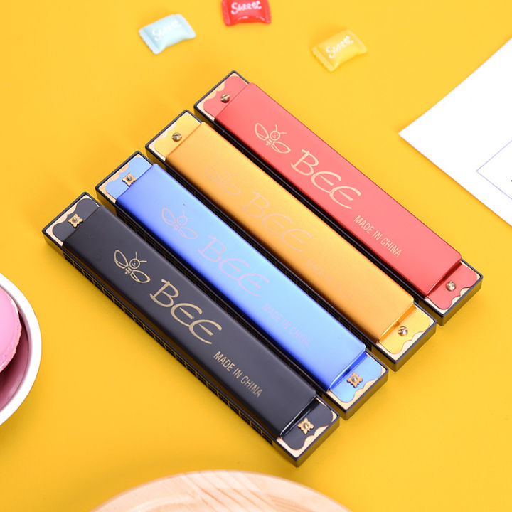 New Mouth Organ Harmonica 24 Holes Key-C Mouth Metal Organ for Beginners