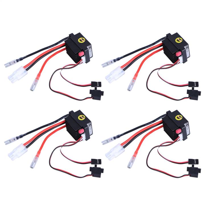 4X Rc ESC 320A 6-12V Brushed ESC Speed Controller with 2A BEC for RC Boat U6L5