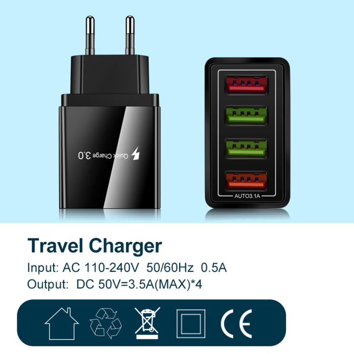 QC%203.0%20Quick%20Charger%205V%203A%20USB%20Charger%20Fast%20Charging%20Charge%204%20Ports%20LED%20Light%20Phone%20Charge%20Adapter%20EU%20Plug%20Charger%20Accessories%20-%20Image%205