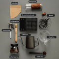Full set of portable outdoor combination gifts, home American gift box, hand brewed coffee pot set.