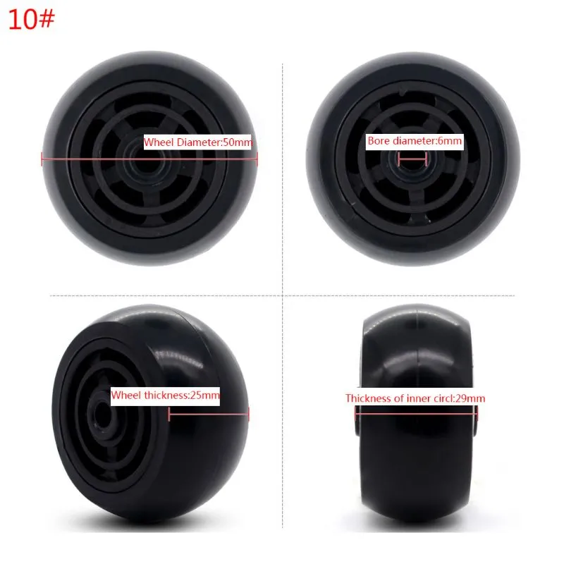 Suitcase Replacement Wheels Swivel Luggage Plastic Swivel Wheels ...